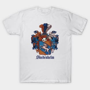 Shedenhelm Family Crest (with name) T-Shirt